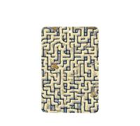 Poezjzw 4 piezas de patrón de mapa del tesoro del laberinto con aroma a lavanda para coche, fragancia rectangular para colgar se aplica a zapatos de armario