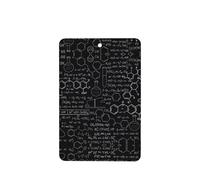 Poezjzw 4 piezas de patrones abstractos de ciencia química, aroma de lavanda, aroma de coche, rectangular, para colgar fragancias se aplican al armario y zapatos