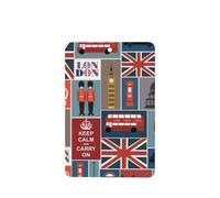 Poezjzw 4 piezas de símbolos de Inglaterra, aroma de lavanda, aroma de coche, rectangular, fragancia para colgar se aplica a zapatos de armario