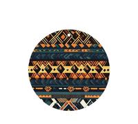 Poezjzw 4 piezas de textura étnica tribal africana con aroma a lavanda, aroma de coche, forma redonda, fragancia para colgar se aplica a zapatos de armario