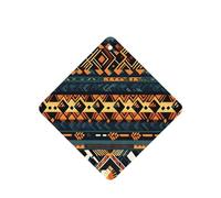 Poezjzw 4 piezas de textura étnica tribal africana con aroma a lavanda, aroma de coche, fragancia cuadrada para colgar se aplica a zapatos de armario