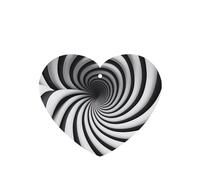 Poezjzw 4 piezas en espiral de ilusión óptica Gif patrón lavanda aroma coche forma corazón colgante fragancia se aplica al armario zapato
