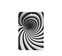 Poezjzw 4 piezas en espiral de ilusión óptica Gif patrón lavanda aroma coche rectangular colgante fragancia se aplica a zapatos de armario