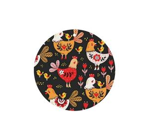 Poezjzw 6 piezas con bonito patrón de gallinas de gallo con aroma a lavanda, aroma de coche, forma redonda, fragancia para colgar se aplica a zapatos de armario
