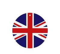 Poezjzw 6 piezas con diseño de bandera del Reino Unido, aroma de lavanda, aroma de coche, forma redonda, fragancia para colgar se aplica a zapatos de armario