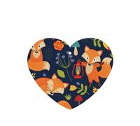 Poezjzw 6 piezas con diseño de flores de zorro de animales, aroma de lavanda, aroma de coche, forma de corazón, fragancia colgante que se aplica a los zapatos del armario