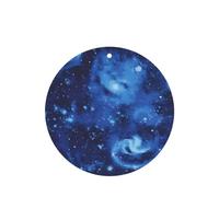 Poezjzw 6 piezas con diseño de galaxia espacial del universo azul, aroma de lavanda, aroma de coche, forma redonda, fragancia para colgar se aplica a zapatos de armario