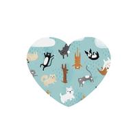 Poezjzw 6 piezas con diseño de gatos y perros que llueven, aroma de lavanda, aroma de coche, en forma de corazón, fragancia para colgar se aplica a zapatos de armario