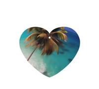 Poezjzw 6 piezas con diseño de las islas del Caribe, aroma de lavanda, aroma de coche, en forma de corazón, fragancia colgante que se aplica a los zapatos del armario