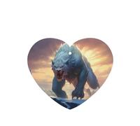 Poezjzw 6 piezas con diseño de monstruo nevado, aroma de lavanda, aroma de coche, forma de corazón, fragancia colgante que se aplica a los zapatos del armario