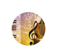Poezjzw 6 piezas con diseño de música abstracta con aroma a lavanda, aroma de coche, forma redonda, para colgar en el armario y zapatos
