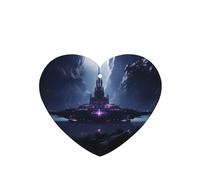 Poezjzw 6 piezas con diseño de nave espacial en el valle, aroma de lavanda, aroma de coche, en forma de corazón, fragancia colgante que se aplica a los zapatos del armario