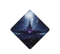 Poezjzw 6 piezas con diseño de nave espacial en el valle, aroma de lavanda, aroma de coche, fragancia cuadrada para colgar se aplica a zapatos de armario