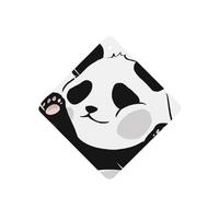 Poezjzw 6 piezas con divertido patrón de panda con aroma de lavanda para coche, fragancia cuadrada para colgar se aplica a zapatos de armario