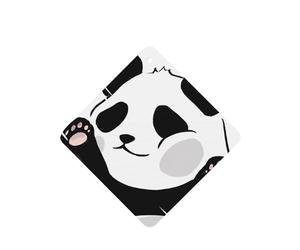 Poezjzw 6 piezas con divertido patrón de panda con aroma de lavanda para coche, fragancia cuadrada para colgar se aplica a zapatos de armario