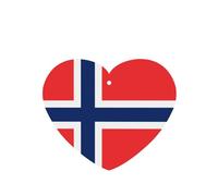 Poezjzw 6 piezas con patrón de bandera noruega con aroma de lavanda para coche, forma de corazón, fragancia colgante que se aplica al armario y zapatos
