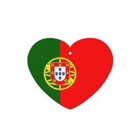 Poezjzw 6 piezas con patrón de bandera portuguesa, aroma de lavanda, aroma de coche, forma de corazón, fragancia colgante que se aplica a los zapatos del armario