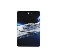 Poezjzw 6 piezas con patrón de nave espacial, aroma de lavanda, aroma de coche, rectangular, fragancia para colgar se aplica a zapatos de armario