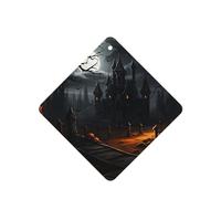 Poezjzw 6 piezas de aroma de castillo aterrador con aroma de lavanda para coche, fragancia cuadrada para colgar se aplica a zapatos de armario