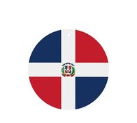 Poezjzw 6 piezas de aroma de lavanda con patrón de República Dominicana, aroma de coche, forma redonda, fragancia colgante que se aplica a zapatos de armario