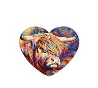 Poezjzw 6 piezas de aroma de vaca con aroma de lavanda para coche, forma de corazón, fragancia colgante que se aplica a zapatos de armario