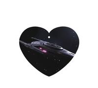 Poezjzw 6 piezas de ciencia ficción con patrón de nave espacial, aroma de lavanda, aroma de coche, forma de corazón, fragancia colgante que se aplica a zapatos de armario
