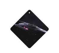 Poezjzw 6 piezas de ciencia ficción con patrón de nave espacial, aroma de lavanda, aroma de coche, fragancia cuadrada para colgar se aplica a zapatos de armario