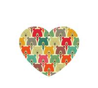 Poezjzw 6 piezas de coloridos osos con aroma de lavanda, aroma de coche, forma de corazón, fragancia colgante que se aplica a los zapatos del armario