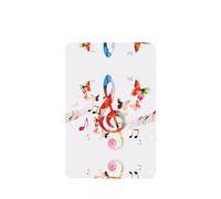 Poezjzw 6 piezas de fragancia rectangular con diseño de mariposa de música, aroma de lavanda, para colgar en el armario y zapatos
