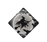 Poezjzw 6 piezas de Halloween con patrón de bruja con aroma de lavanda para coche, fragancia cuadrada para colgar se aplica a zapatos de armario