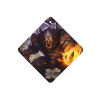 Poezjzw 6 piezas de hombre lobo con patrón de llama, aroma de lavanda, aroma de coche, fragancia cuadrada para colgar se aplica a zapatos de armario