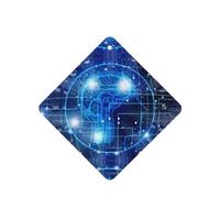 Poezjzw 6 piezas de inteligencia artificial con patrón de cerebro, aroma de lavanda, aroma de coche, fragancia cuadrada para colgar se aplica a zapatos de armario