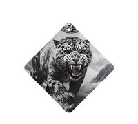 Poezjzw 6 piezas de leopardo de nieve en campo de hielo, aroma de lavanda, aroma de coche, fragancia cuadrada para colgar se aplica a zapatos de armario