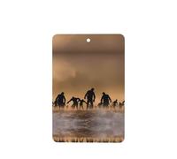 Poezjzw 6 piezas de muchos patrones de zombi con aroma a lavanda para coche, rectangular, fragancia para colgar se aplica a zapatos de armario