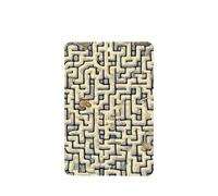 Poezjzw 6 piezas de patrón de mapa del tesoro del laberinto con aroma a lavanda para coche, fragancia rectangular para colgar se aplica a zapatos de armario