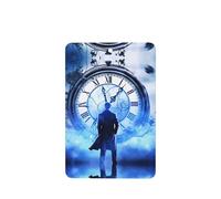 Poezjzw 6 piezas de reloj de ciencia ficción con patrón de lavanda, aroma de coche, rectangular, fragancia para colgar se aplica a zapatos de armario