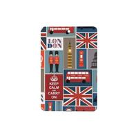 Poezjzw 6 piezas de símbolos de Inglaterra, aroma de lavanda, aroma de coche, rectangular, fragancia para colgar se aplica a zapatos de armario