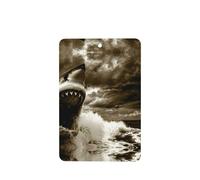 Poezjzw 6 piezas de tiburón en el mar, aroma de lavanda, aroma de coche, rectangular, fragancia para colgar se aplica a zapatos de armario