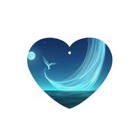 Poezjzw 6 piezas de velo de mar con patrón de tienda de campaña con aroma a lavanda, aroma de coche, forma de corazón, fragancia colgante que se aplica a los zapatos del armario