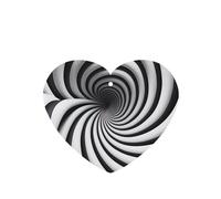 Poezjzw 6 piezas en espiral de ilusión óptica Gif patrón lavanda aroma coche forma corazón colgante fragancia se aplica a zapatos de armario