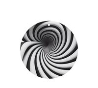 Poezjzw 6 piezas en espiral de ilusión óptica Gif patrón lavanda aroma coche forma redonda colgante fragancia se aplica a zapatos de armario