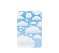 Poezjzw 6 piezas sonrientes con patrón de nube blanca con aroma a lavanda, aroma de coche, fragancia rectangular para colgar se aplica a zapatos de armario