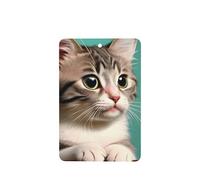 Poezjzw A Curious Cat Pattern - Ambientadores de aire para coche, 6 unidades, rectangulares colgantes, tabletas de aromaterapia, ambientadores perfumados para dormitorio y baño