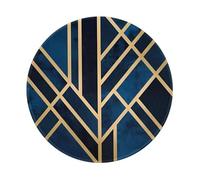 POEZJZW Alfombrilla de mouse pequeña con base de goma antideslizante redonda y geométrica abstracta, adecuada para juegos, computadora, laptop, 20 x 20 cm