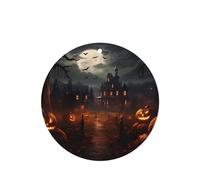 Poezjzw All Hallows' Eve Pattern - Ambientadores para coche, 4 unidades, forma redonda, para colgar, tabletas de aromaterapia, ambientadores perfumados para dormitorio, armario, zapatos