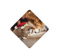 Poezjzw Ambientadores cuadrados con aroma a lavanda para coche, bonito patrón de corgi, 4 tabletas de aromaterapia para armario, zapatero, eliminar