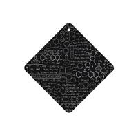 Poezjzw Ambientadores cuadrados con aroma a lavanda para coche, diseño abstracto de ciencia, química, 4 unidades, tabletas de aromaterapia para armario, zapatero, eliminar