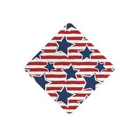 Poezjzw Ambientadores cuadrados con aroma a lavanda para coche, diseño de bandera de estrellas rojas y blancas, 6 tabletas de aromaterapia para armario, zapatero, eliminar