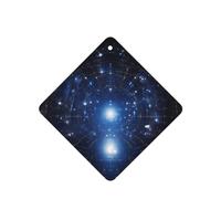 Poezjzw Ambientadores cuadrados con aroma a lavanda para coche, diseño de cielo estrellado, 6 tabletas de aromaterapia para armario y zapatos