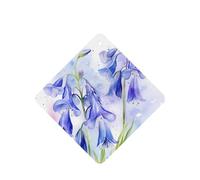 Poezjzw Ambientadores cuadrados con aroma a lavanda para coche, diseño de lirio del valle, 6 tabletas de aromaterapia para armario y zapatos